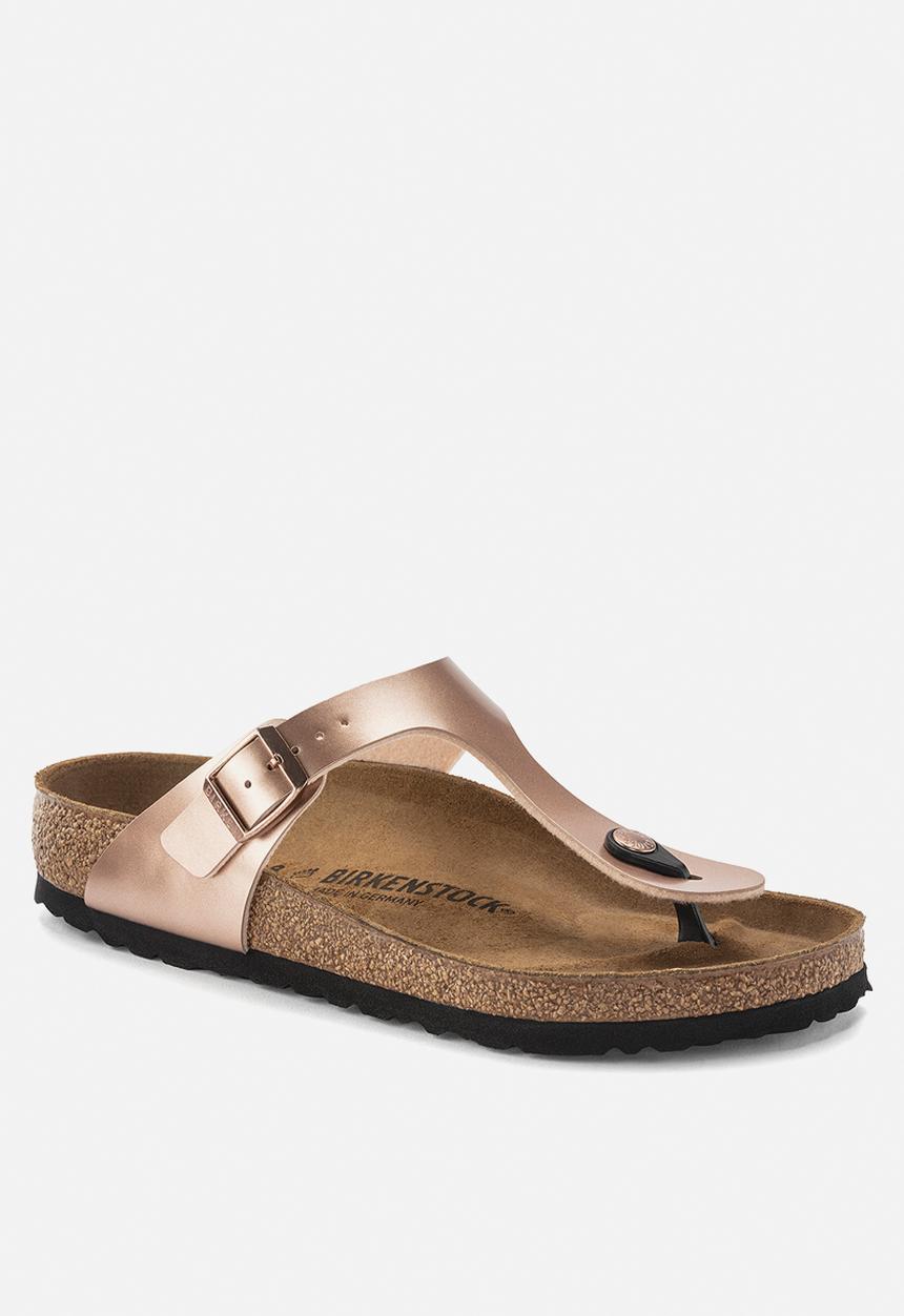 Birkenstock - Gizeh metallic birko flor narrow - copper