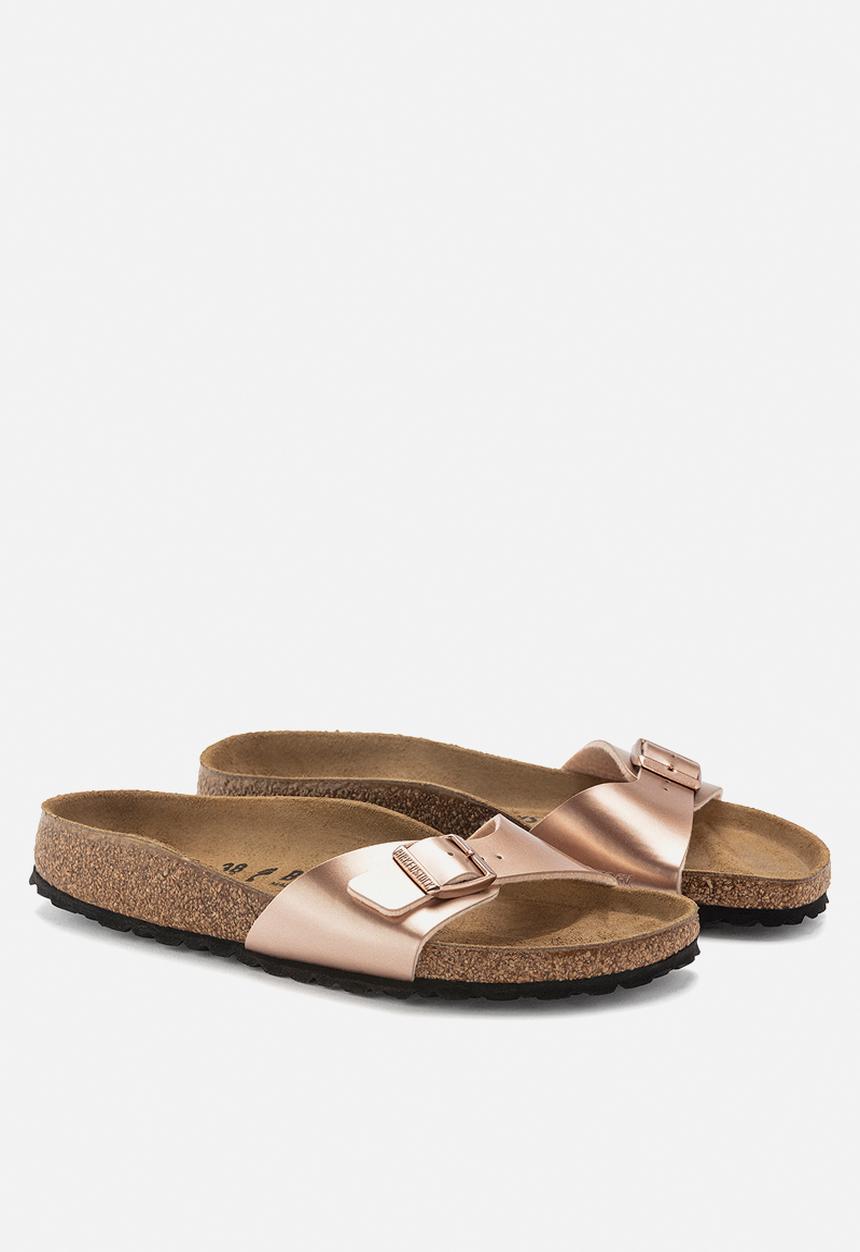 Birkenstock - Madrid metallic birko flor narrow - copper