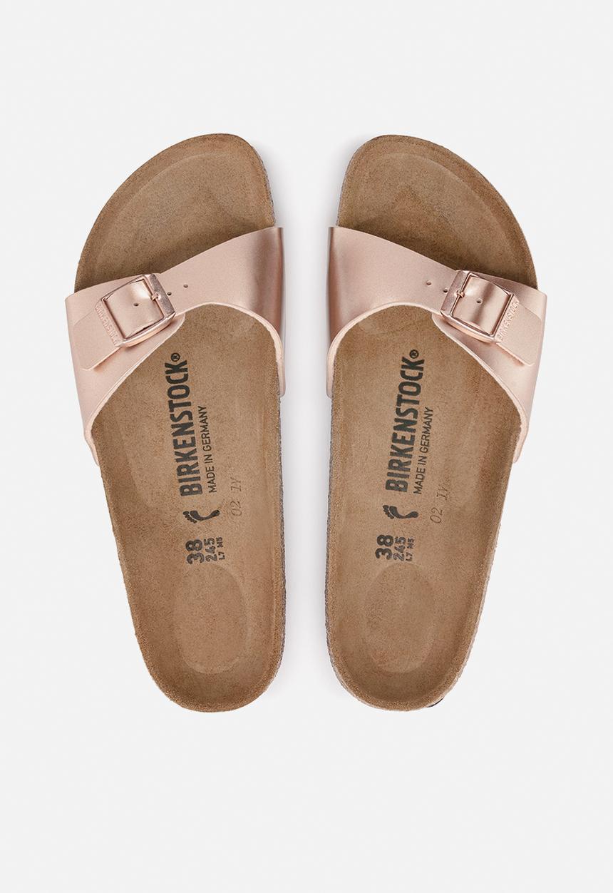 Birkenstock - Madrid metallic birko flor narrow - copper