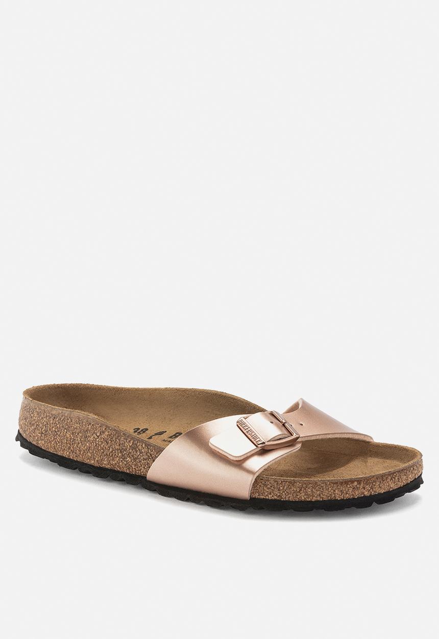 Birkenstock - Madrid metallic birko flor narrow - copper