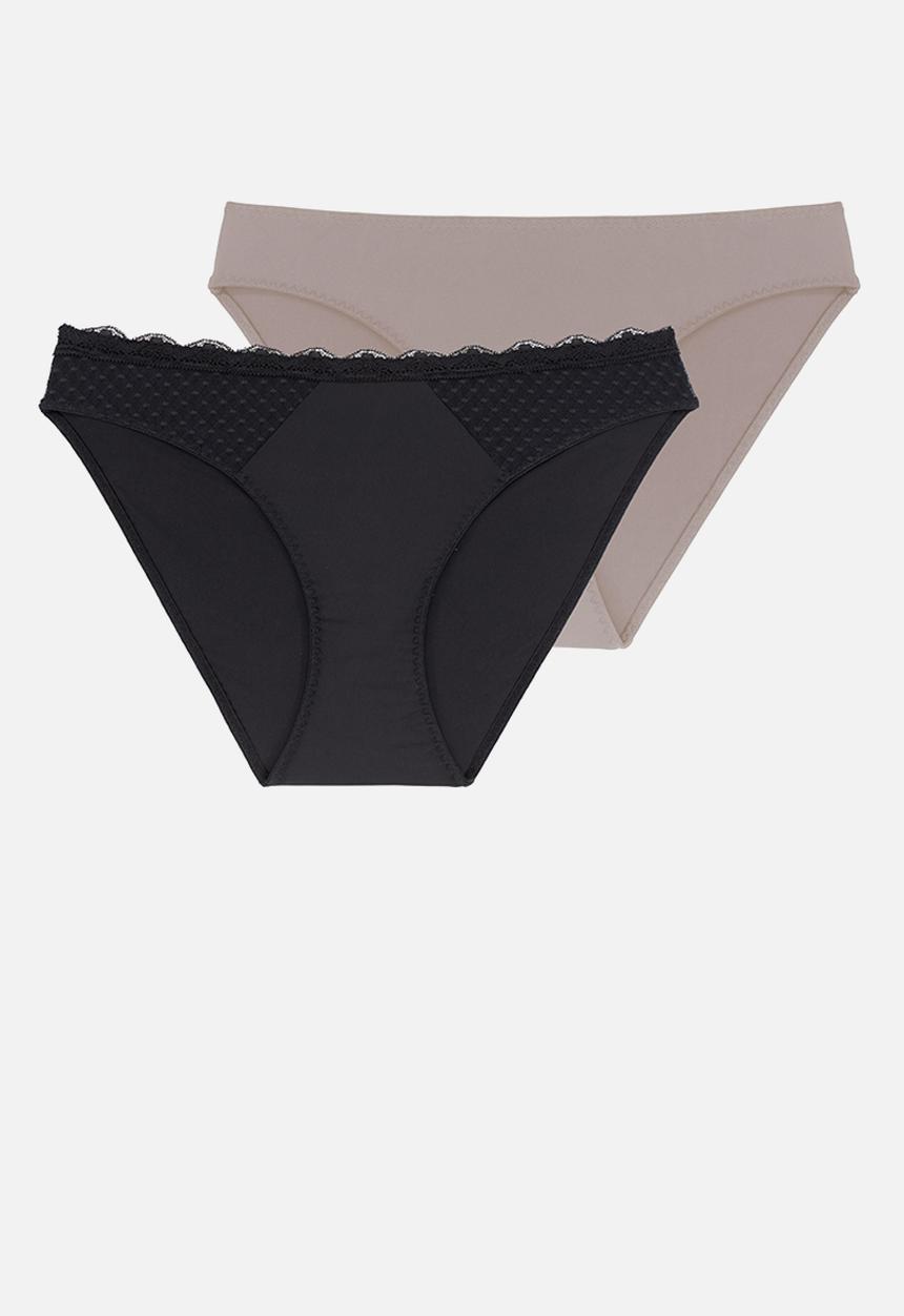 DORINA - Plus Aidan 2pack brief - black/beige