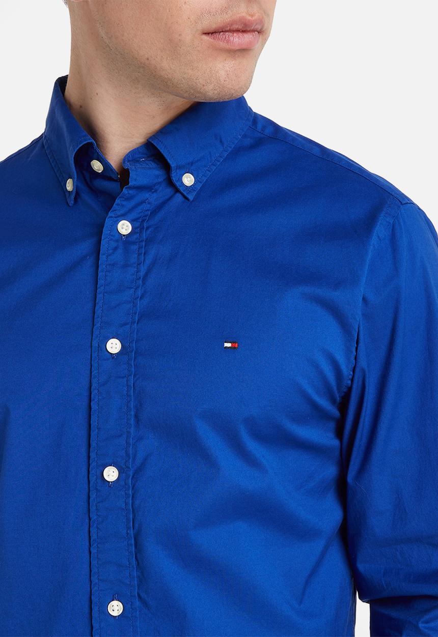 Tommy Hilfiger - Flex poplin rf shirt - dark blue