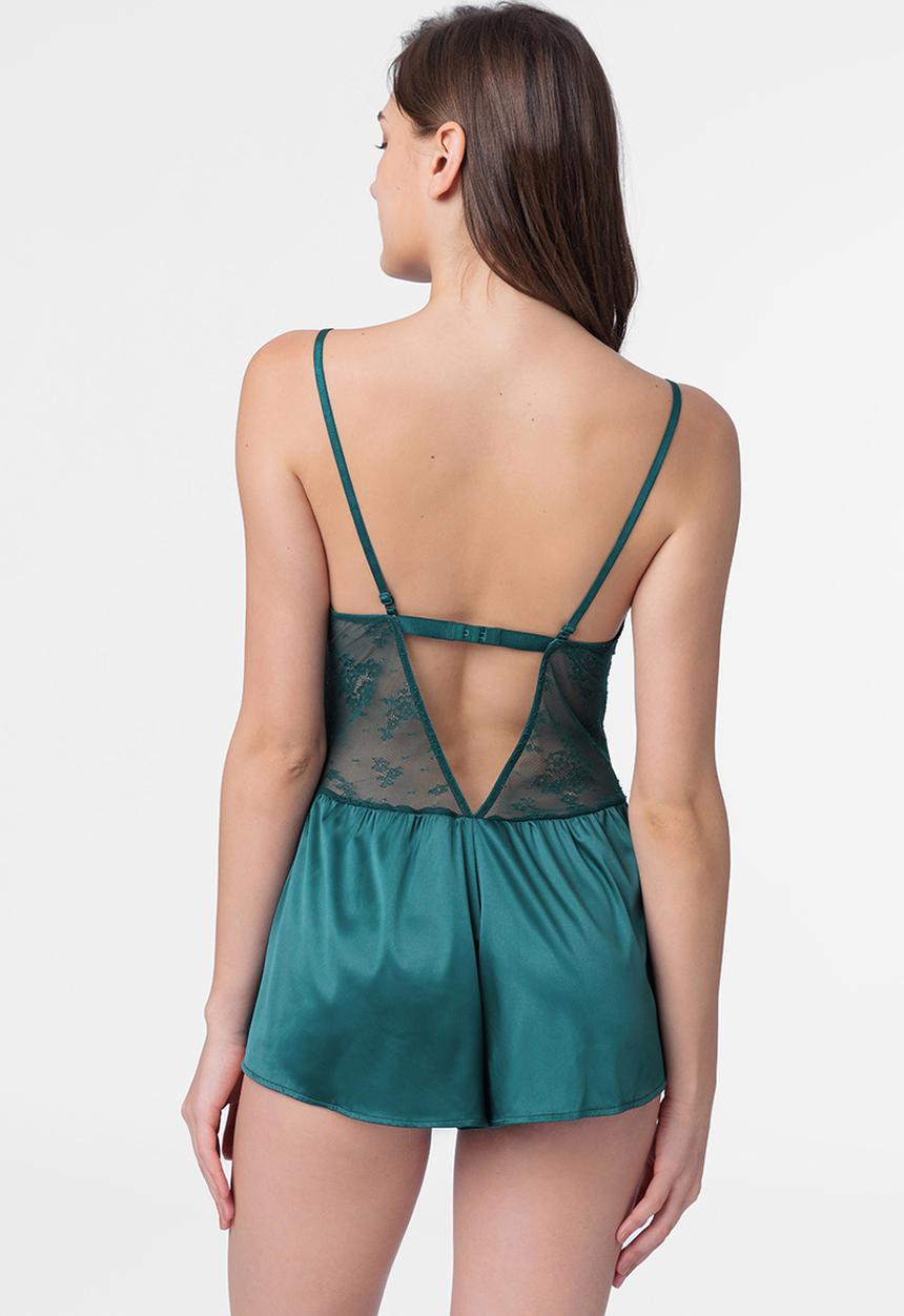 DORINA - Leal teddy - green