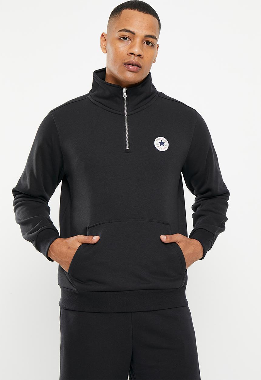 Converse - All star retro quarter zip - black