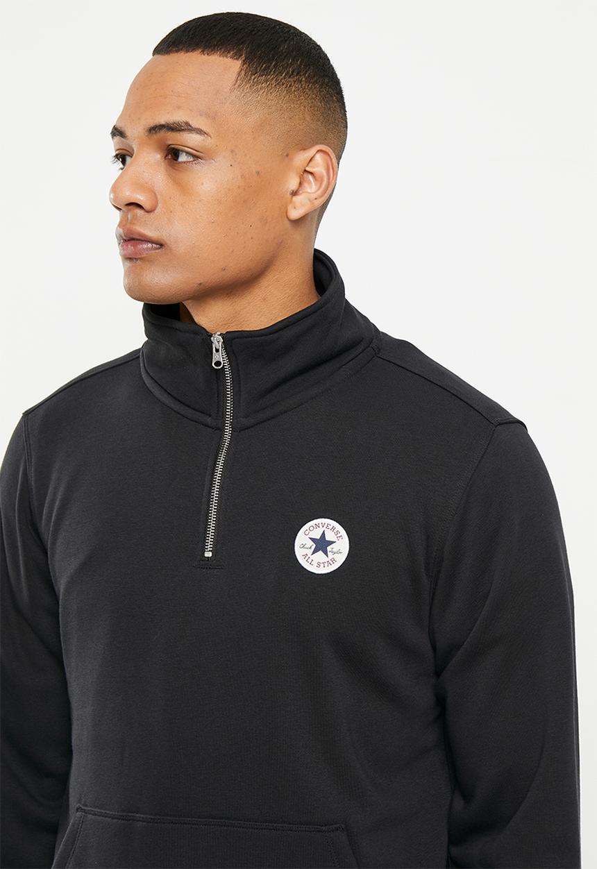Converse - All star retro quarter zip - black
