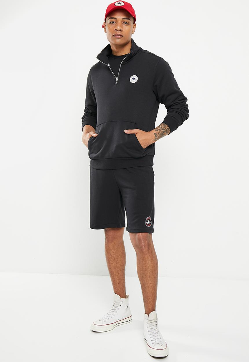 Converse - All star retro quarter zip - black