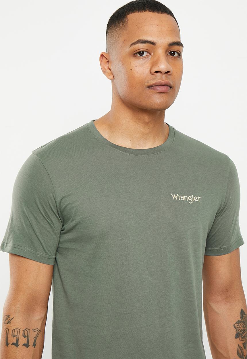 Wrangler - Small kabel tee - forest