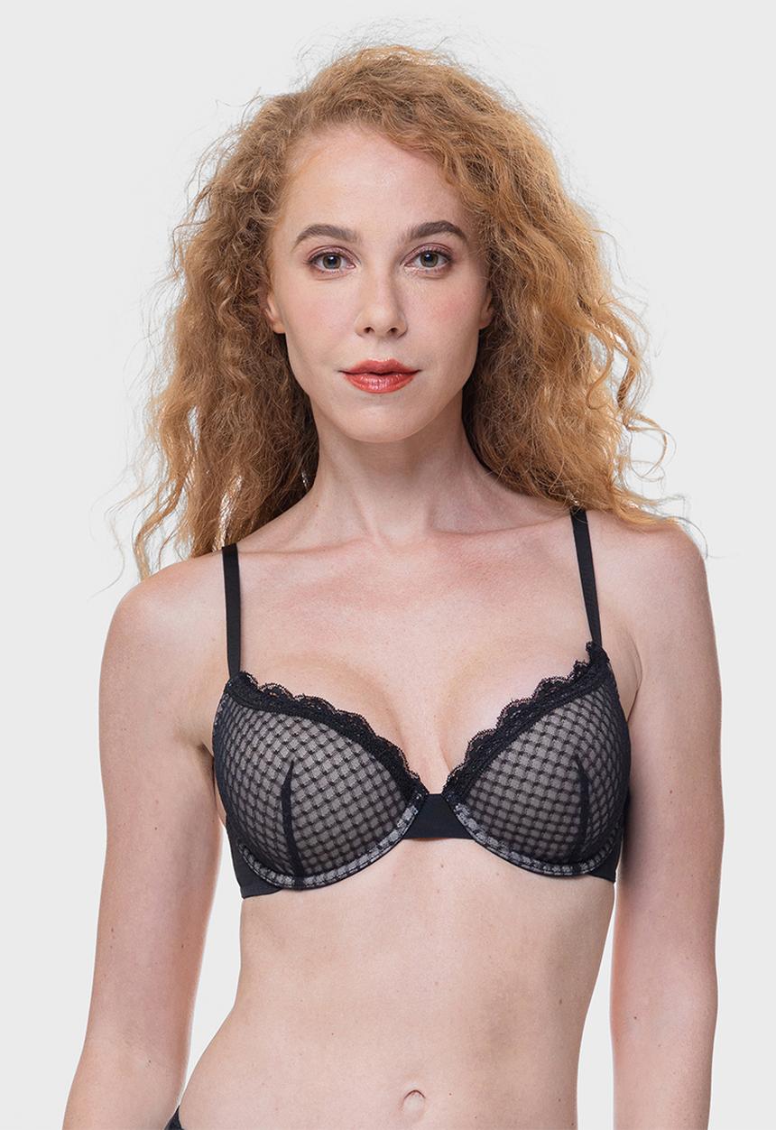 DORINA - Aidan 2pack light padded demi - black/beige