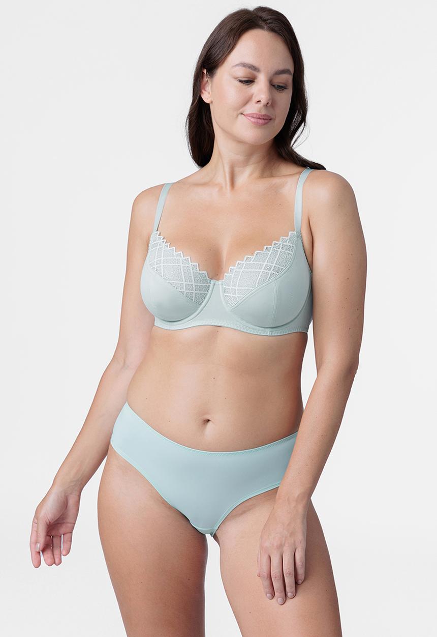 DORINA - Plus Kelsea 2pack non padded wired  bra - grey/blue