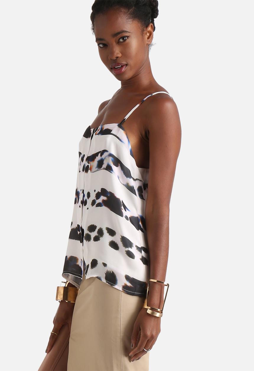 Neon Rose - Leopard Zebra Print Cami