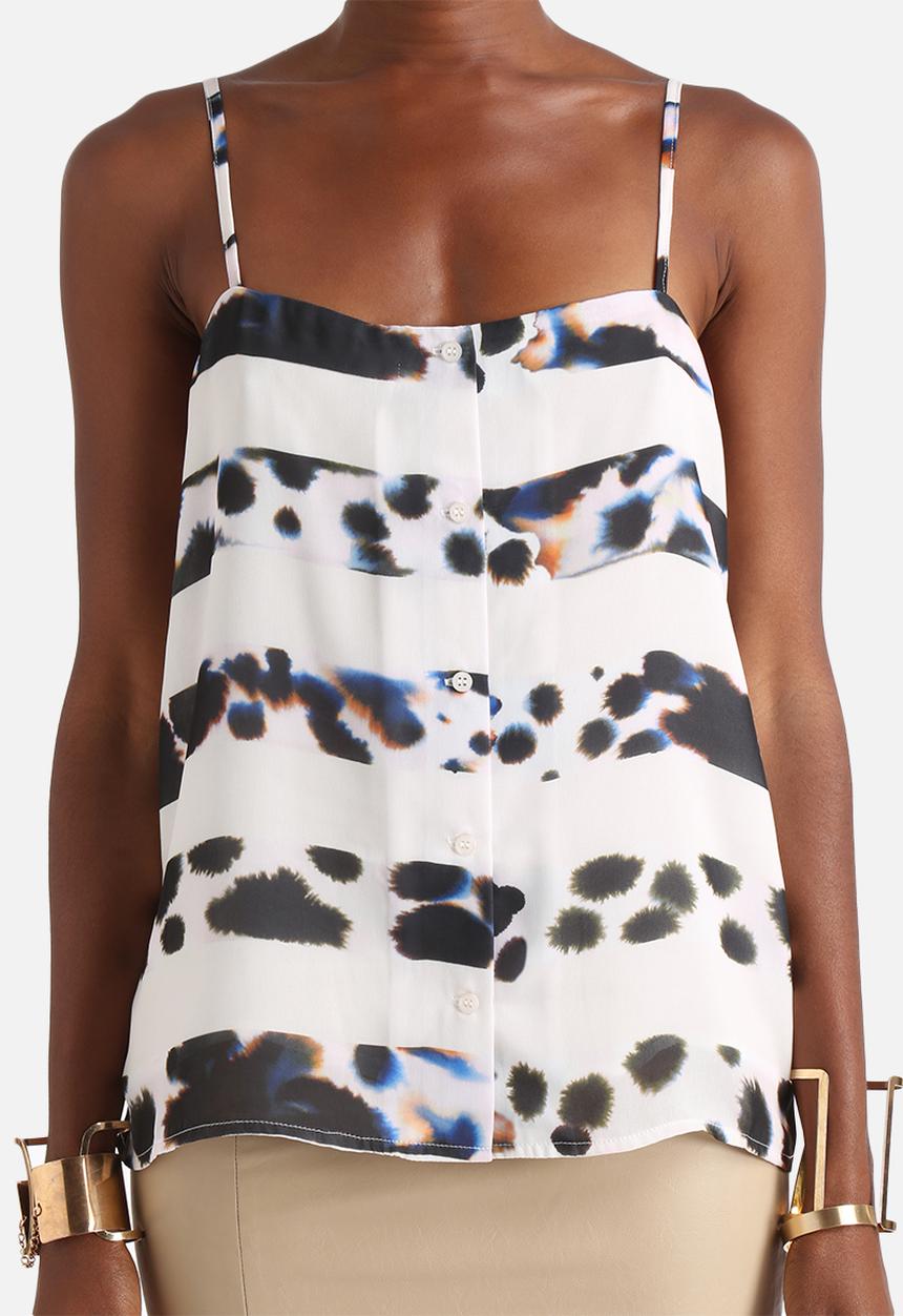 Neon Rose - Leopard Zebra Print Cami