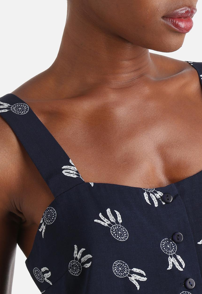 Neon Rose - Dream Catcher Crop Tie Detail