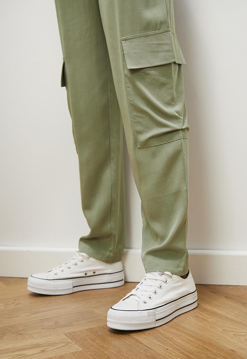 edit - Hi rise classic cargo - sage