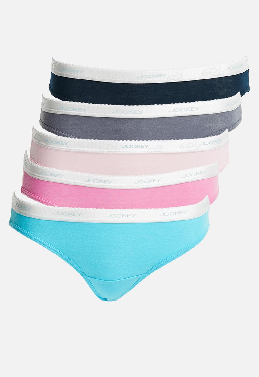 Jockey - 5 pack plain bikini - multi