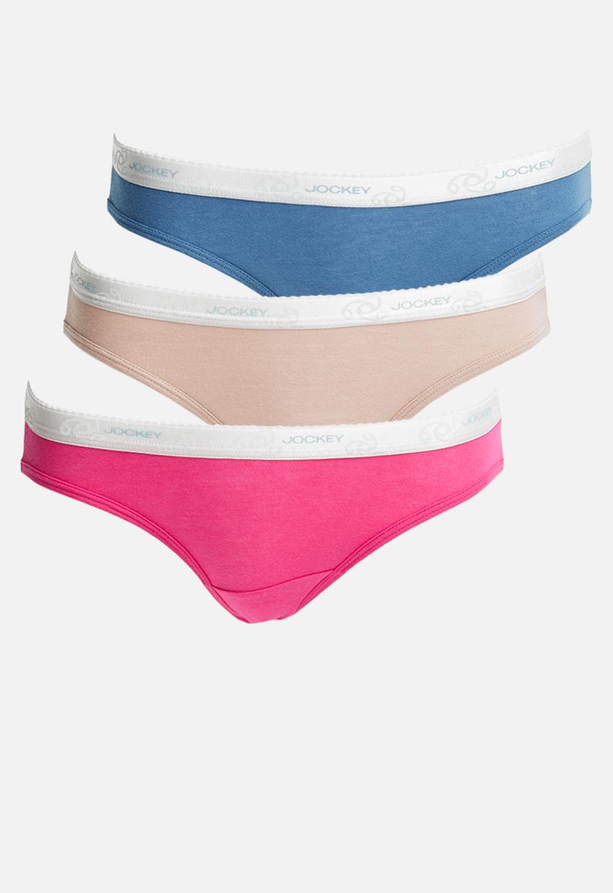 Jockey - 3 pack plain bikini - multi