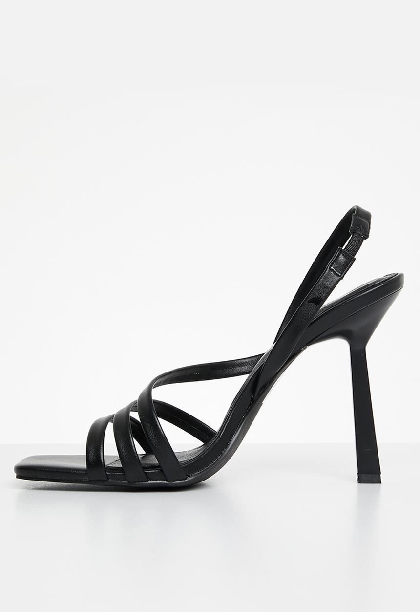 Public Desire - Roxie barely there stiletto heel - black 