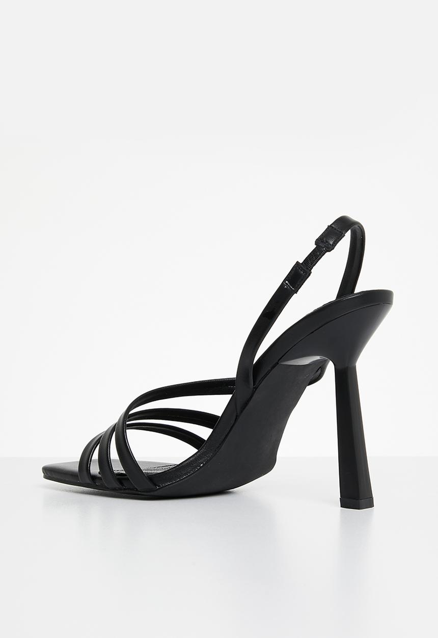 Public Desire - Roxie barely there stiletto heel - black 