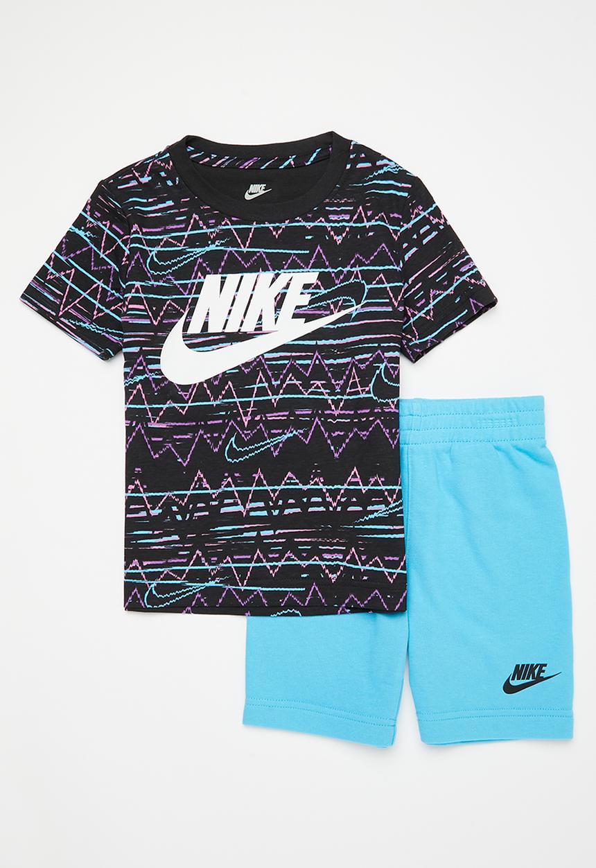 Nike - Nkb b nsw be real aop short se - baltic blue