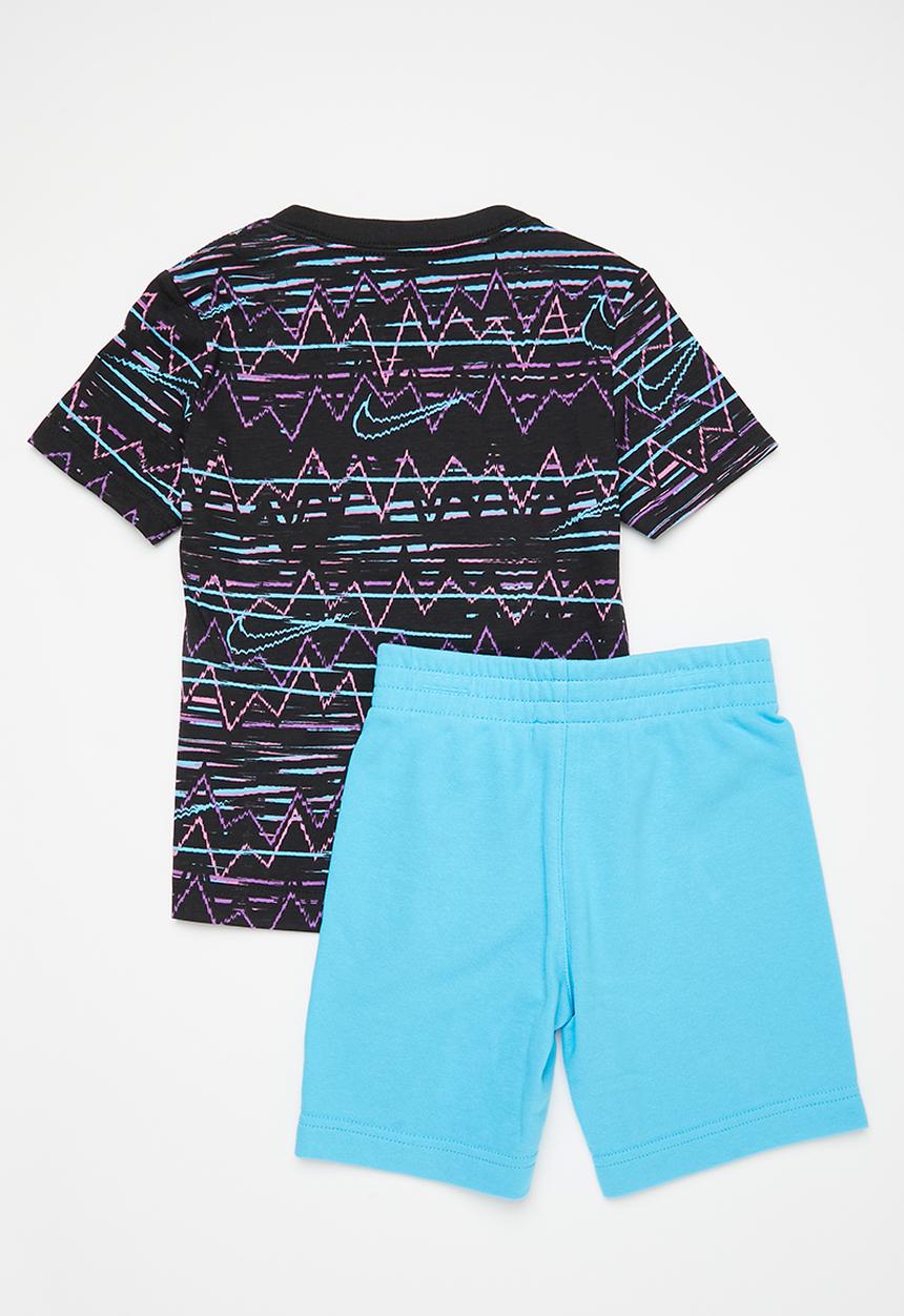 Nike - Nkb b nsw be real aop short se - baltic blue