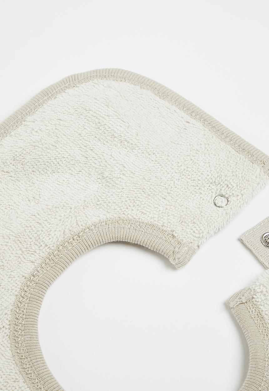Cotton On - Bundle square bib and bow tie headband - rainy day / leo leopard
