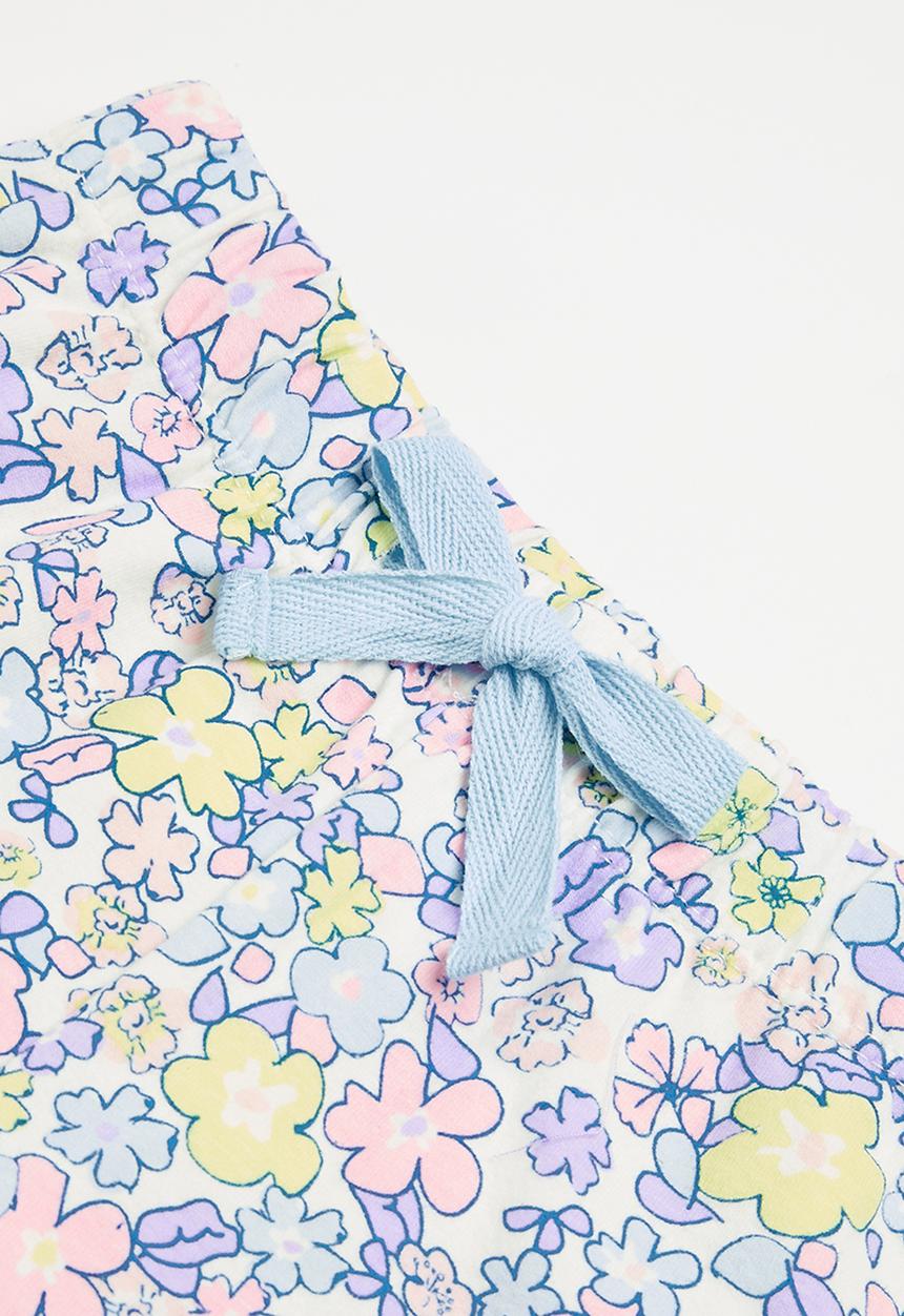 Cotton On - Stacey short sleeve flutter pyjama - lilac drop marle/unicorn floral