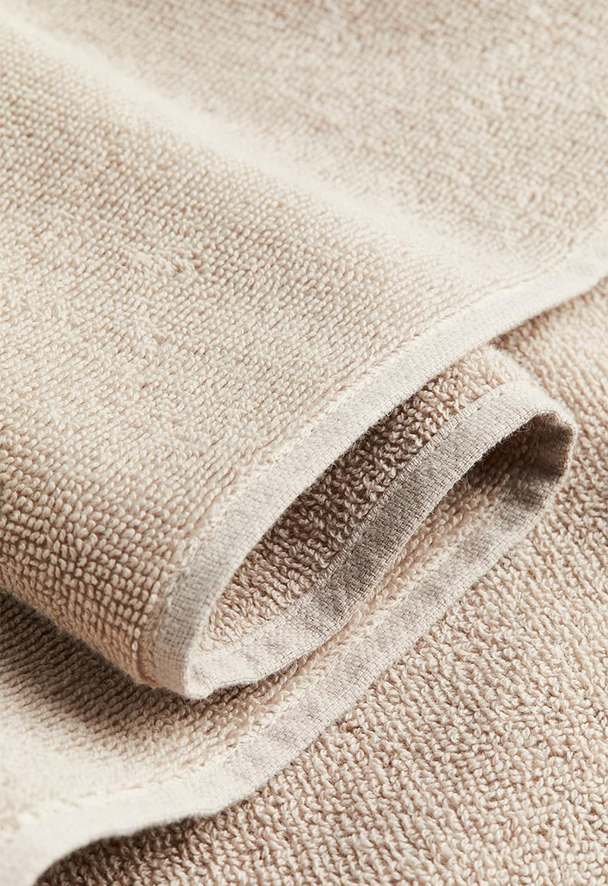 H&M - Cotton terry bath sheet - light mole 
