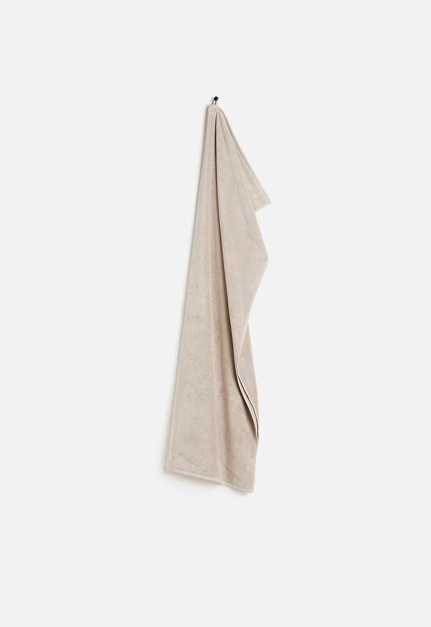 H&M - Cotton terry bath sheet - light mole 