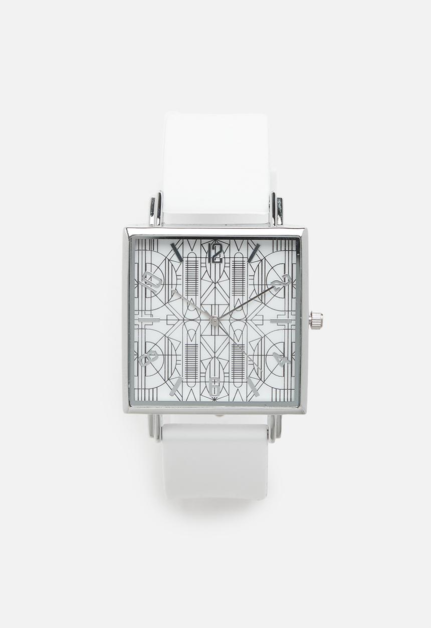 ERA by DJ Zinhle - White afro watch-white & black