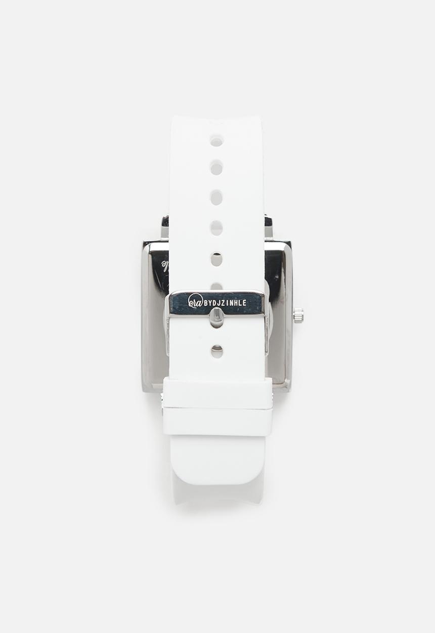 ERA by DJ Zinhle - White afro watch-white & black