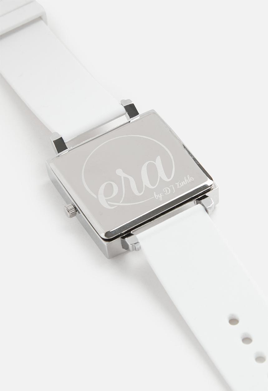 ERA by DJ Zinhle - White afro watch-white & black