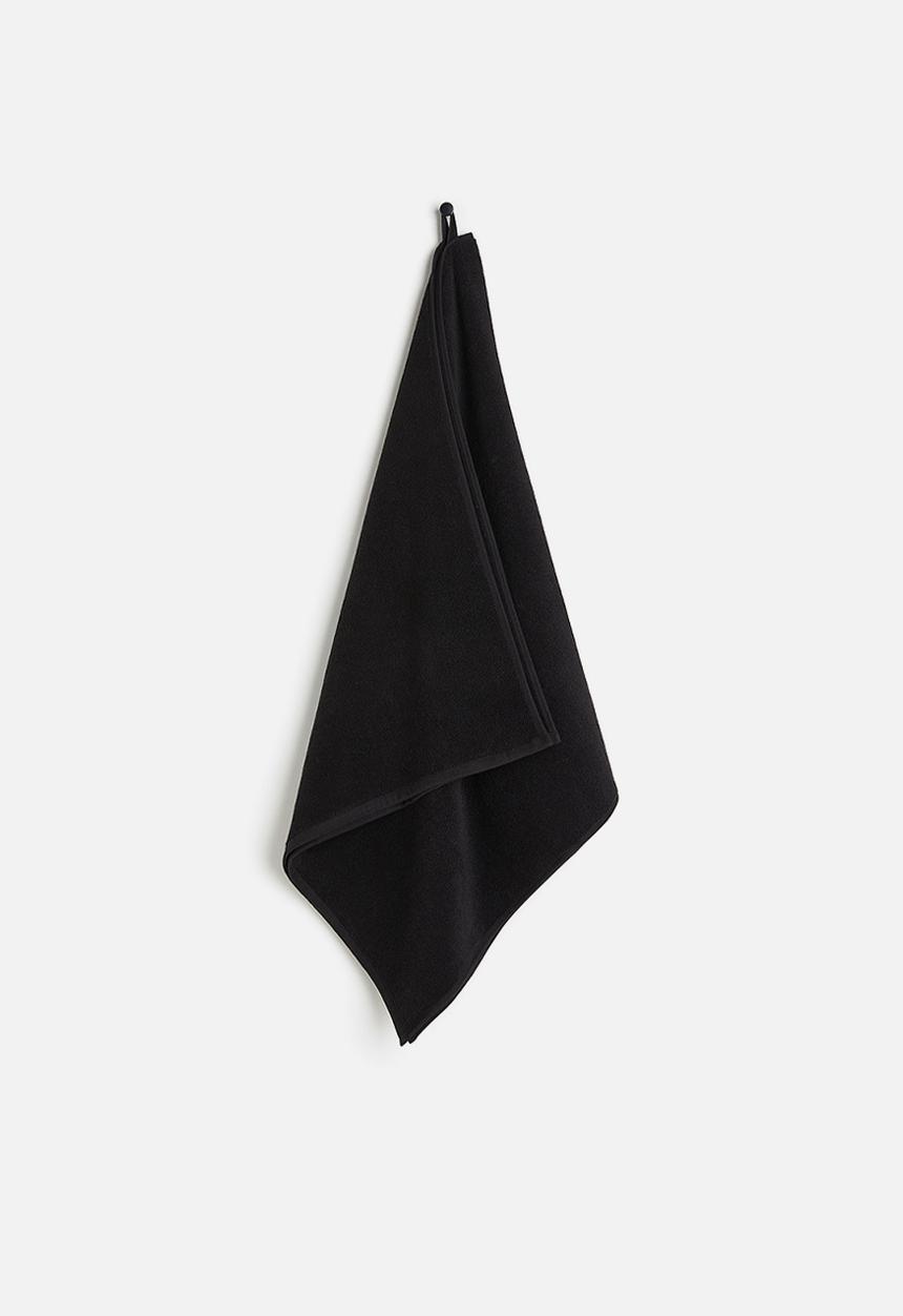 H&M - Cotton terry bath towel - black