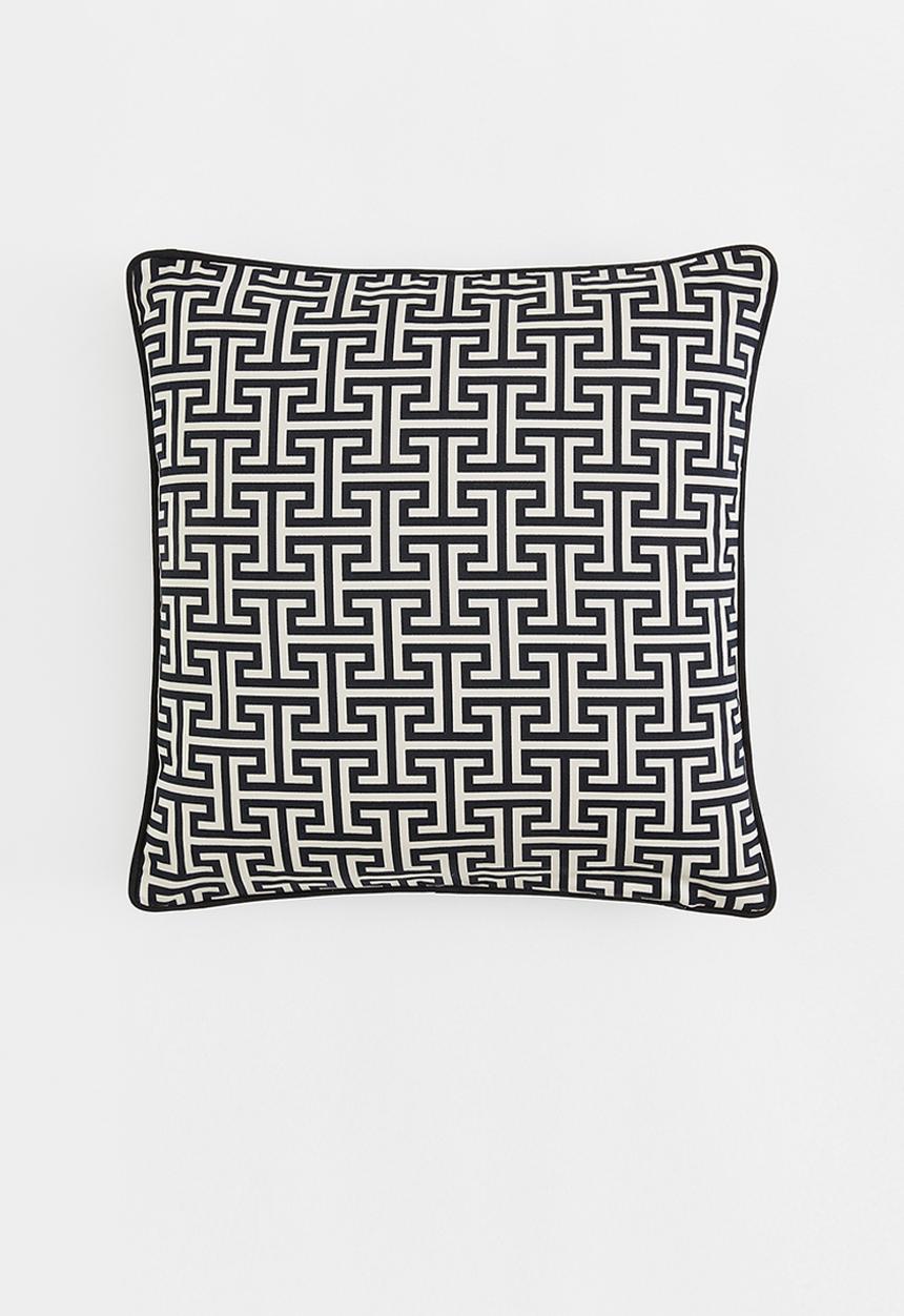 H&M - Patterned cotton cushion cover - cream/patterned 
