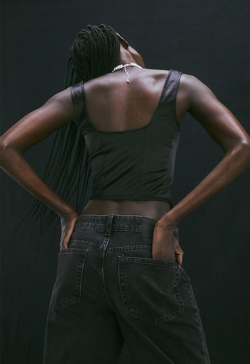 H&M - Bustier top - black
