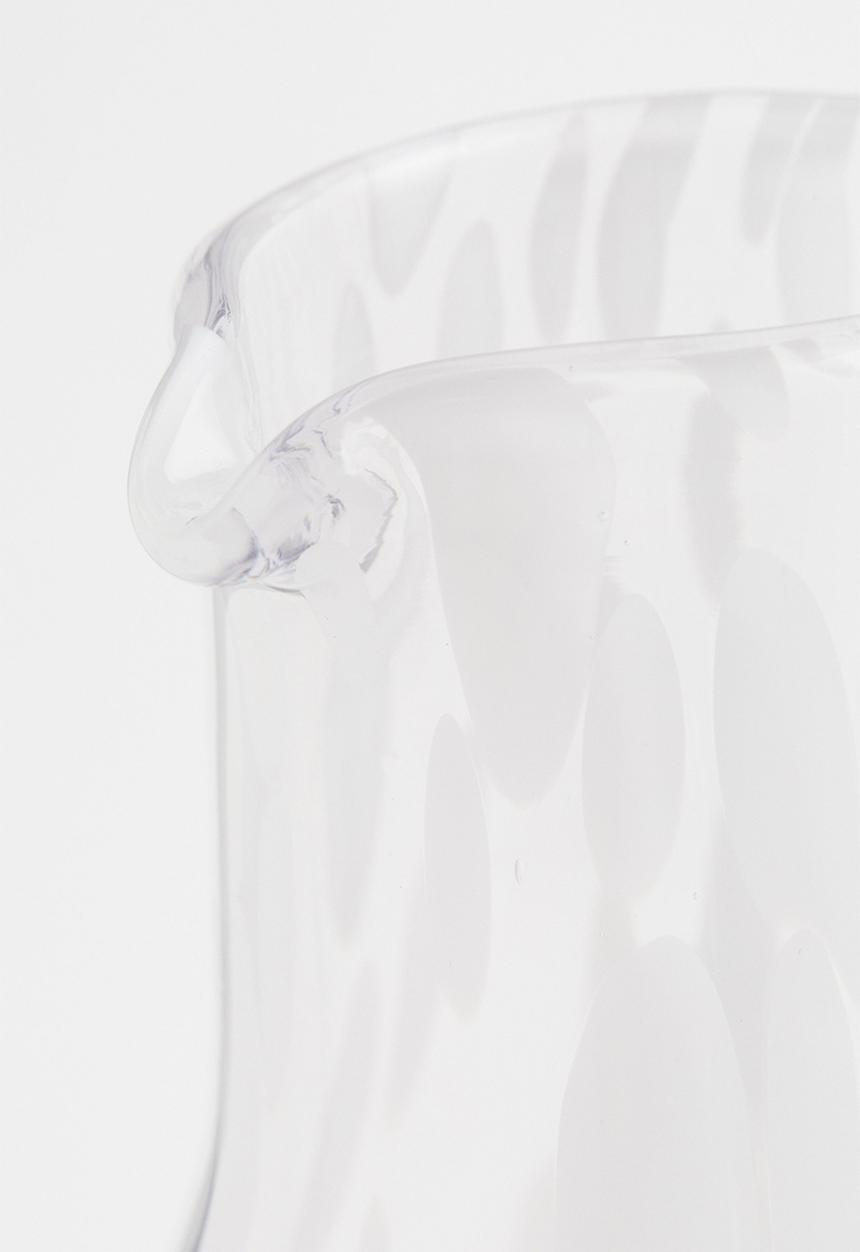 H&M - Glass carafe - clear glass/white
