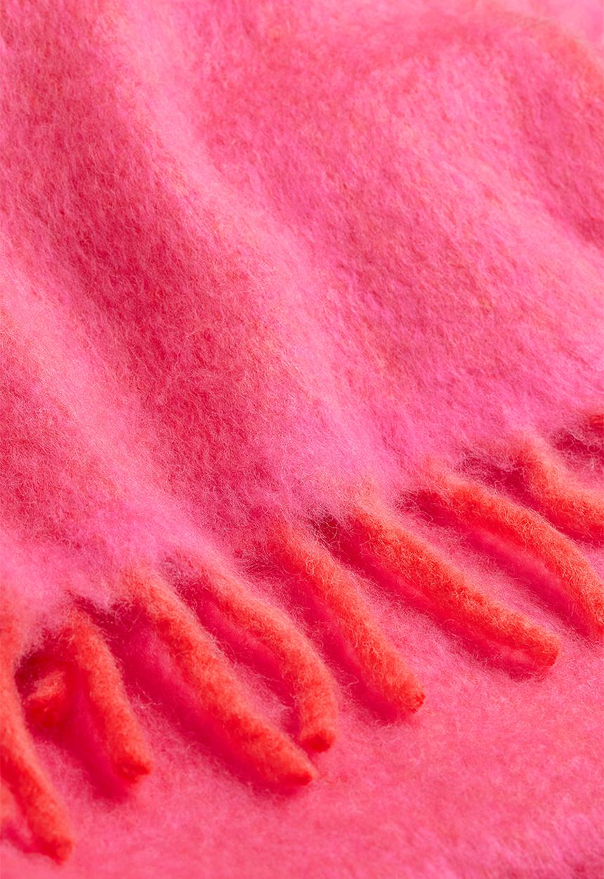 H&M - Wool-blend blanket - cerise