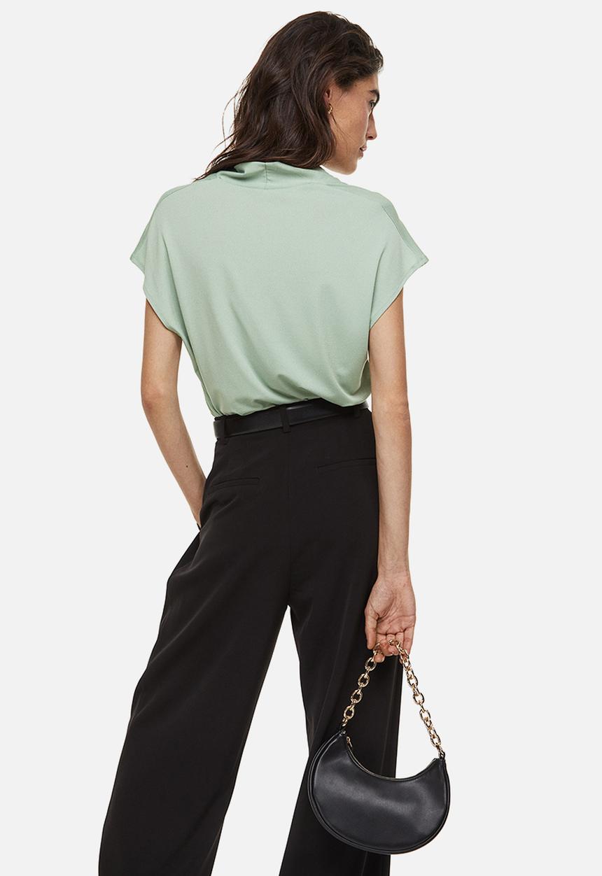 H&M - V-neck top - light green 