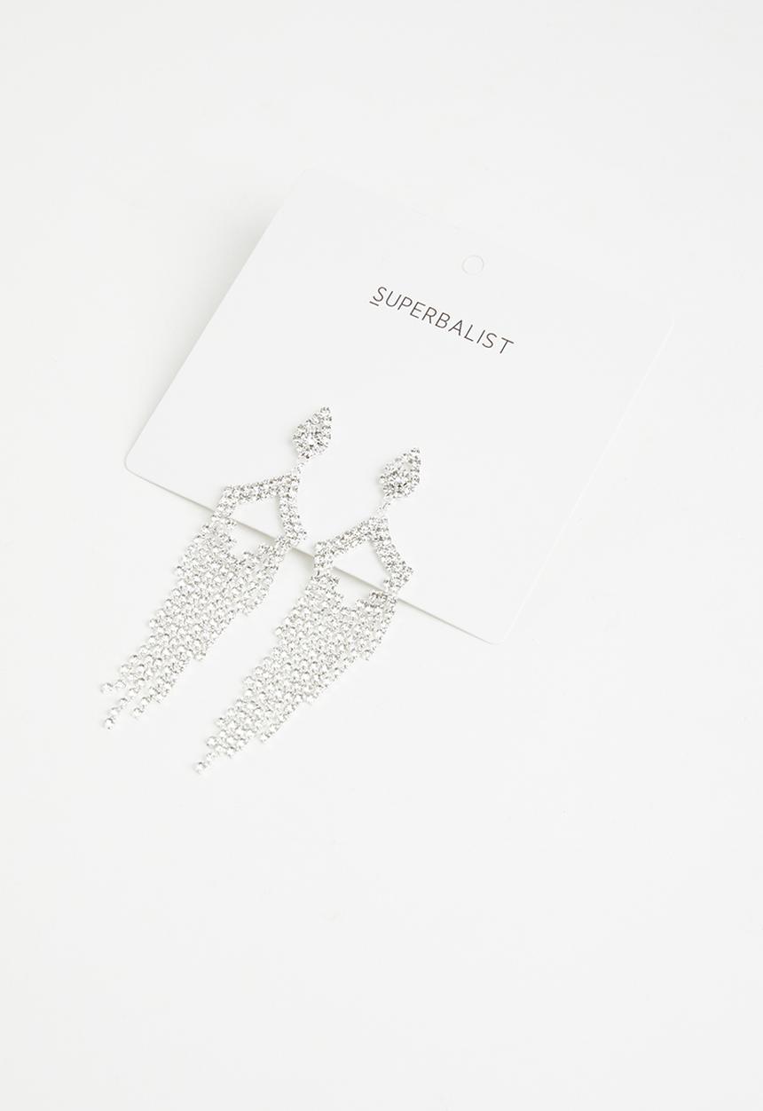 Superbalist - Haven chandelier earrings - silver