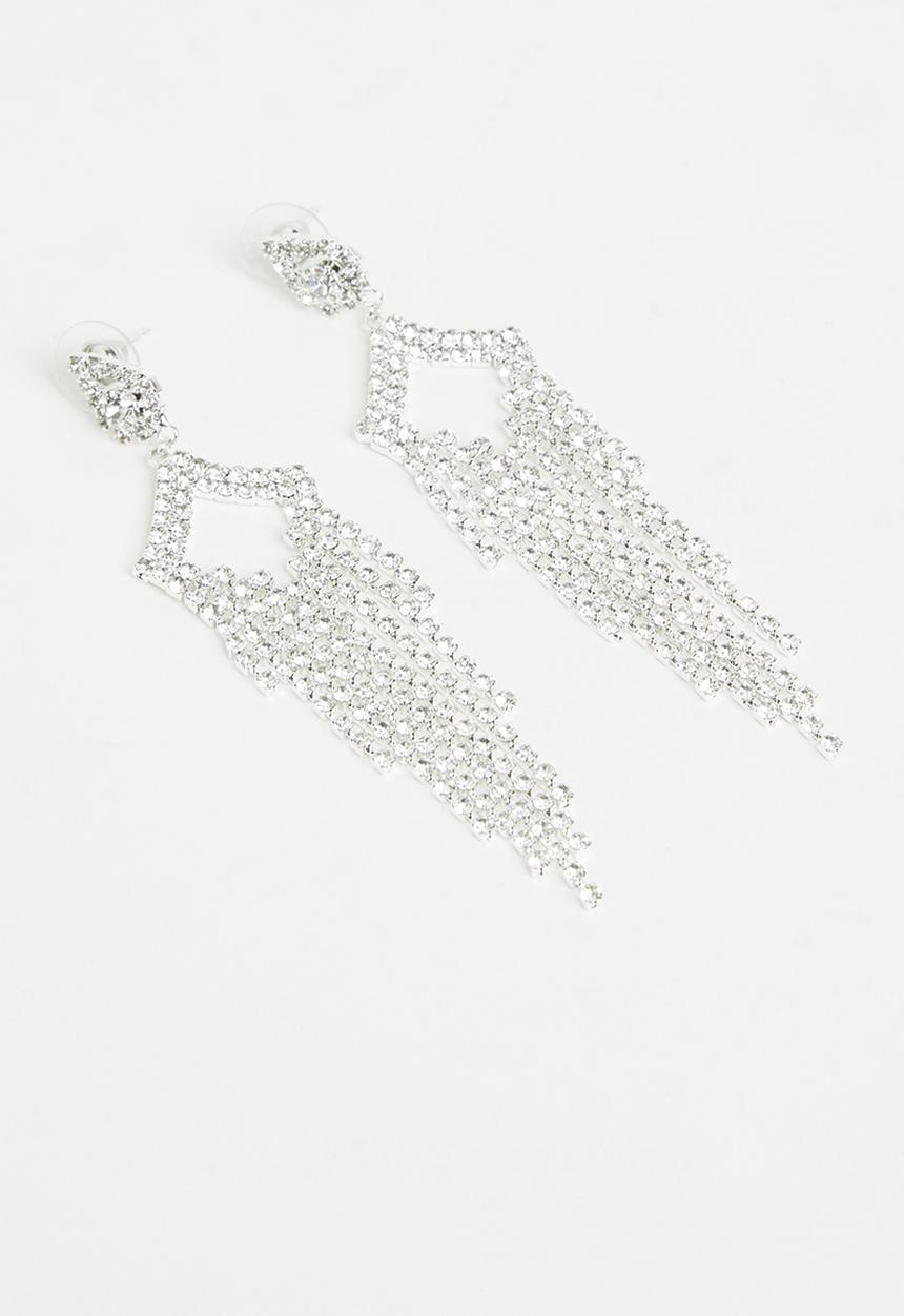 Superbalist - Haven chandelier earrings - silver