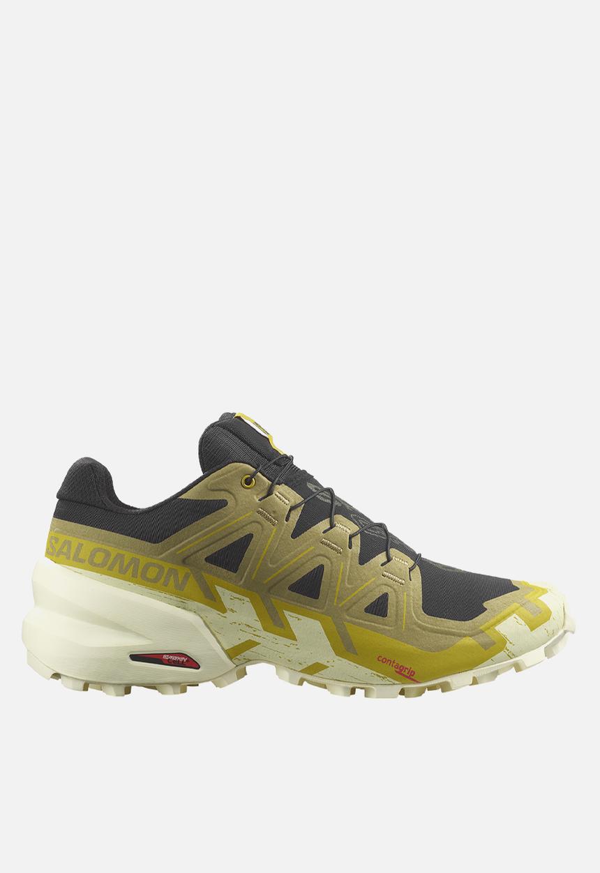 Salomon - Speedcross 6 - black / cress green / transparent yellow