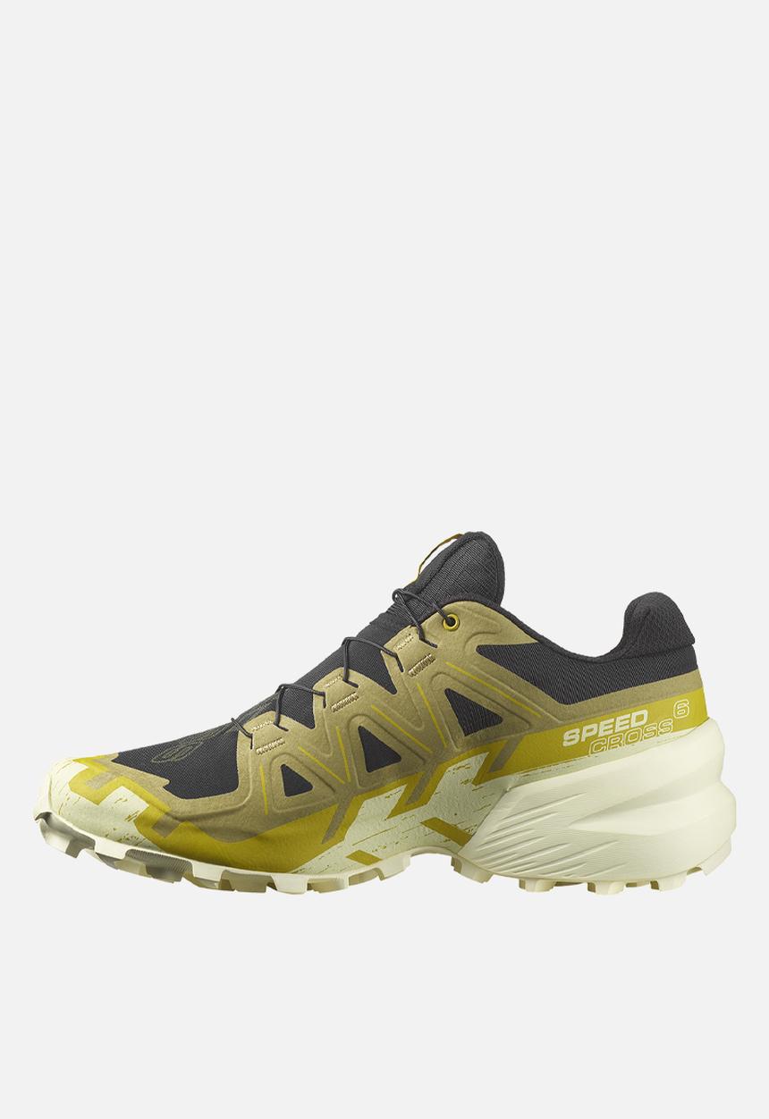 Salomon - Speedcross 6 - black / cress green / transparent yellow