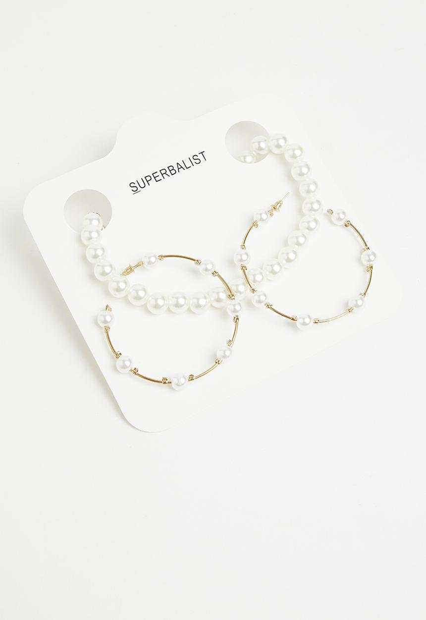 Superbalist - Faux pearl jewelley set - cream
