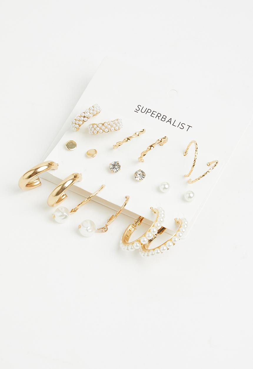 Superbalist - Tatum earring pack - gold