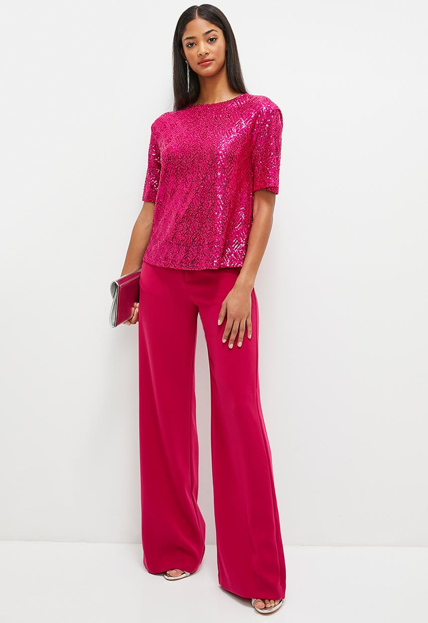 MILLA - Sequins T-shirt - pink