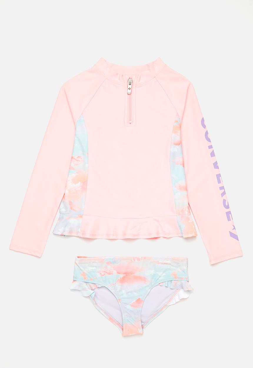 Converse - 2 pack rash guard - sunrise pink