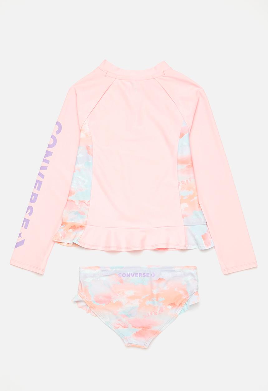 Converse - 2 pack rash guard - sunrise pink