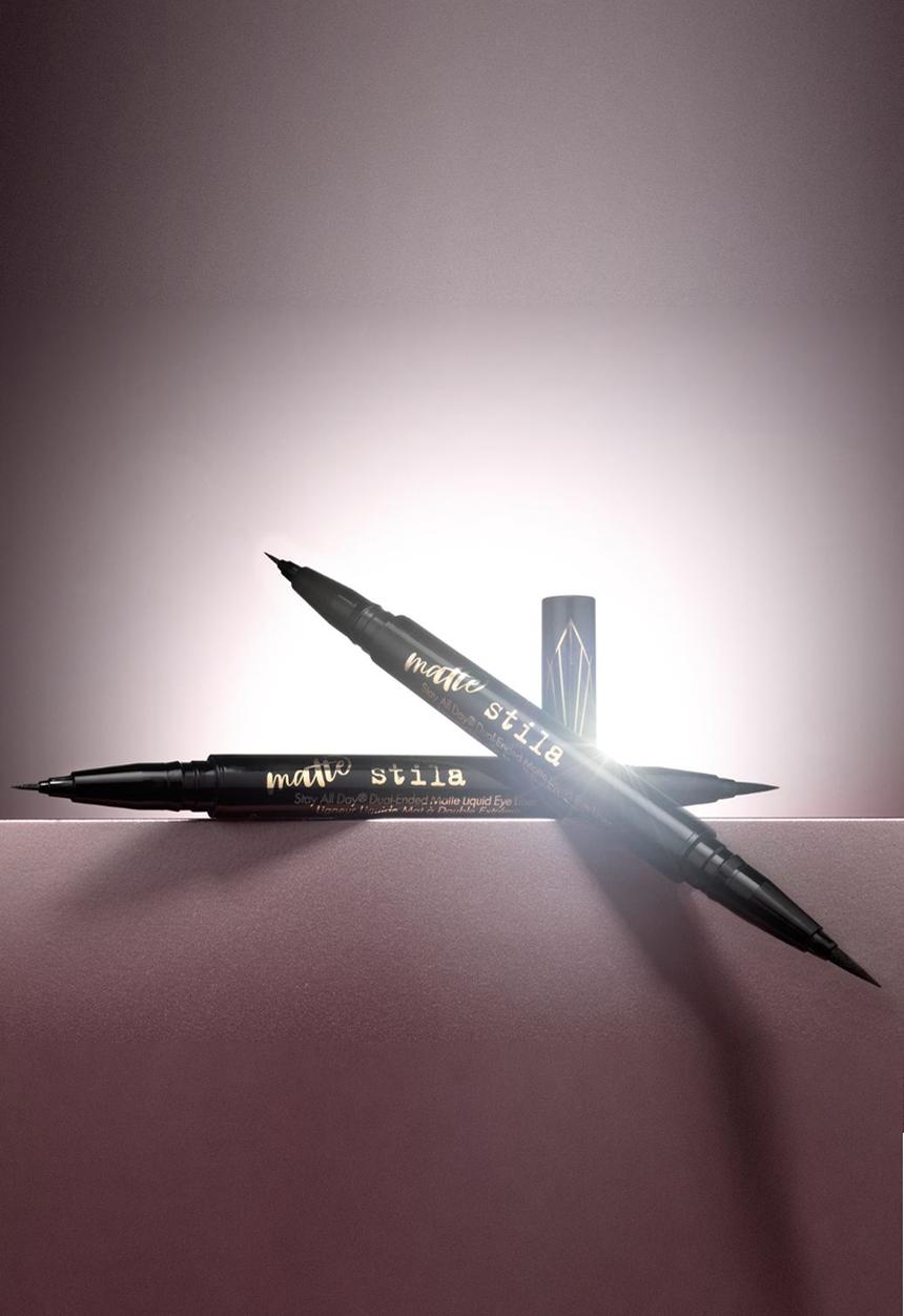 Stila - Stay All Day® DUAL-ENDED Liquid Eye Liner - MATTE Intense Black