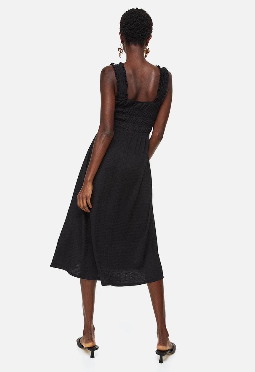 H&M - Smocked dress - black