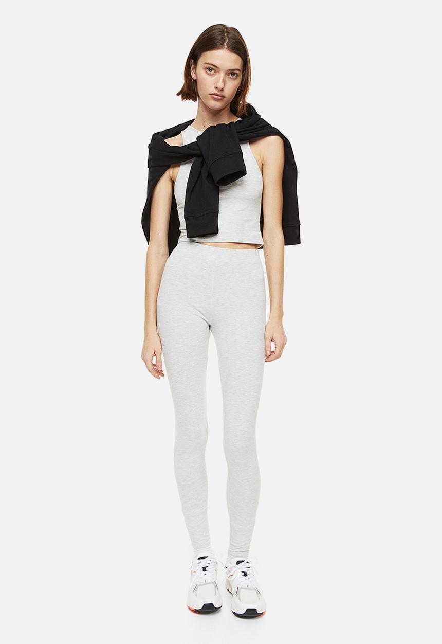 H&M - Leggings - light grey marl 