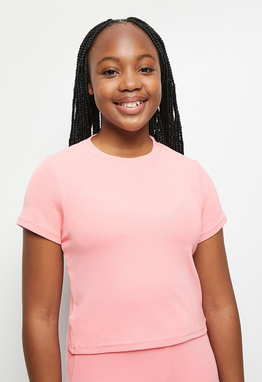 Pop Candy - Tee & flare legging set - pink