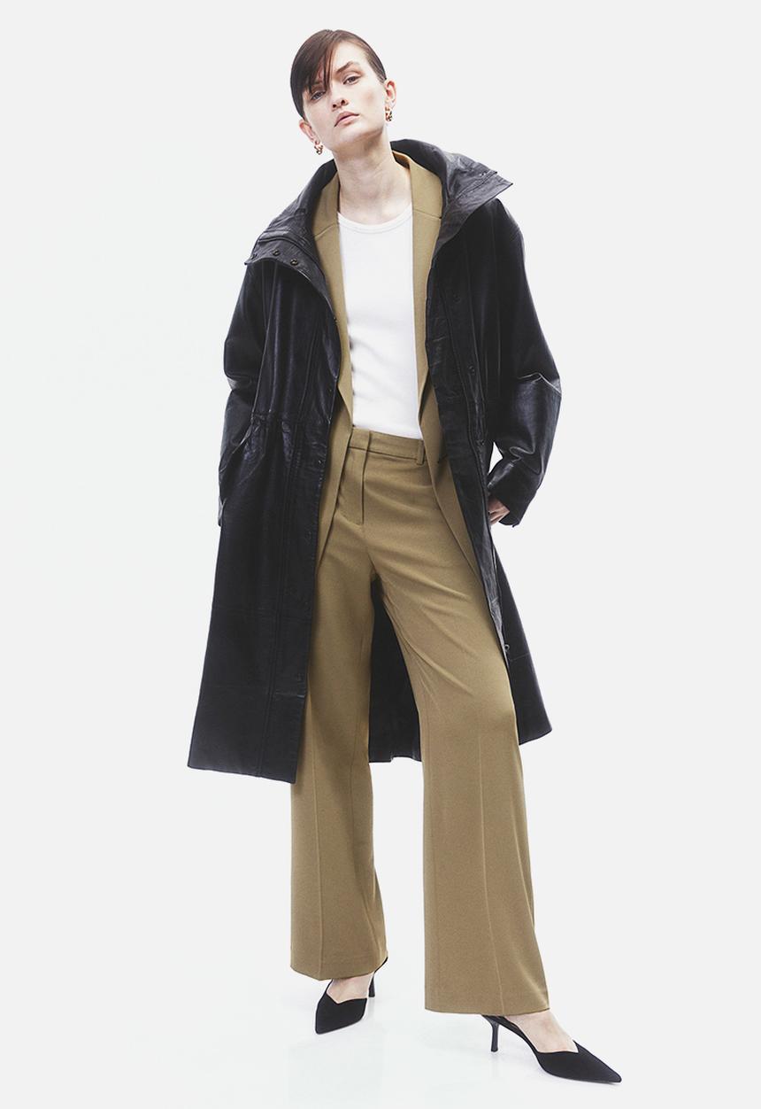 H&M - Straight trousers - dark beige
